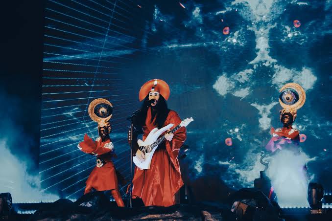Empire Of The Sun performing on tour